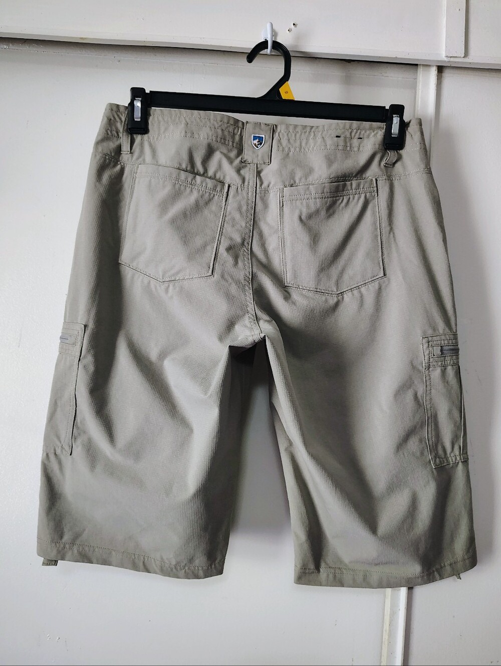 KUHL Horizon Women's Outdoor Hiking Cargo Shorts Roll Hem Stone color size 10. - Picture 8 of 15